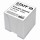 Блок для записей STAFF в подставке прозрачной, куб 9х9х9 см, белый, белизна 70-80%, 129202, арт.: 129202