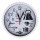 Часы настенные круглые, 19,5 см, пластик, стекло, Кухня, 1хАА LADECOR CHRONO, арт.: 581944