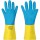 Перчатки неопреновые LAIMA EXPERT НЕОПРЕН, 90 г/пара, химически устойчивые, х/б напыление, M (средни, арт.: 605004